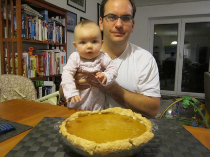 with dad and his birthday pumpkin pie1